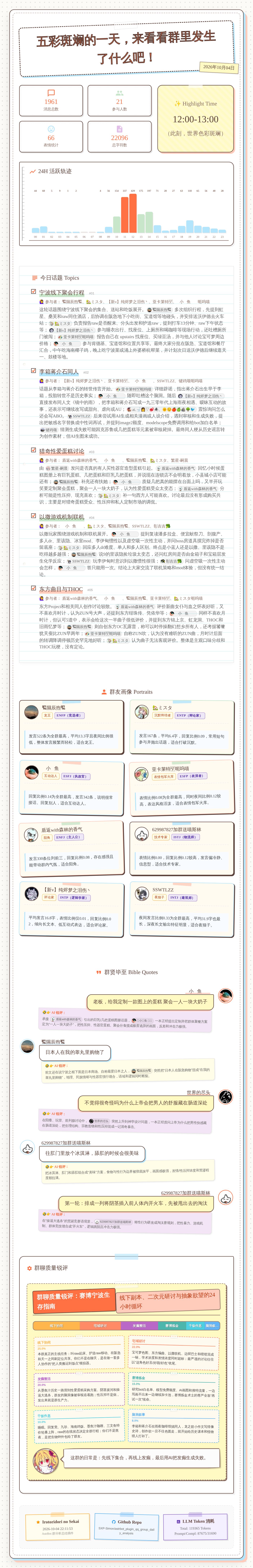 那天的群分析报告